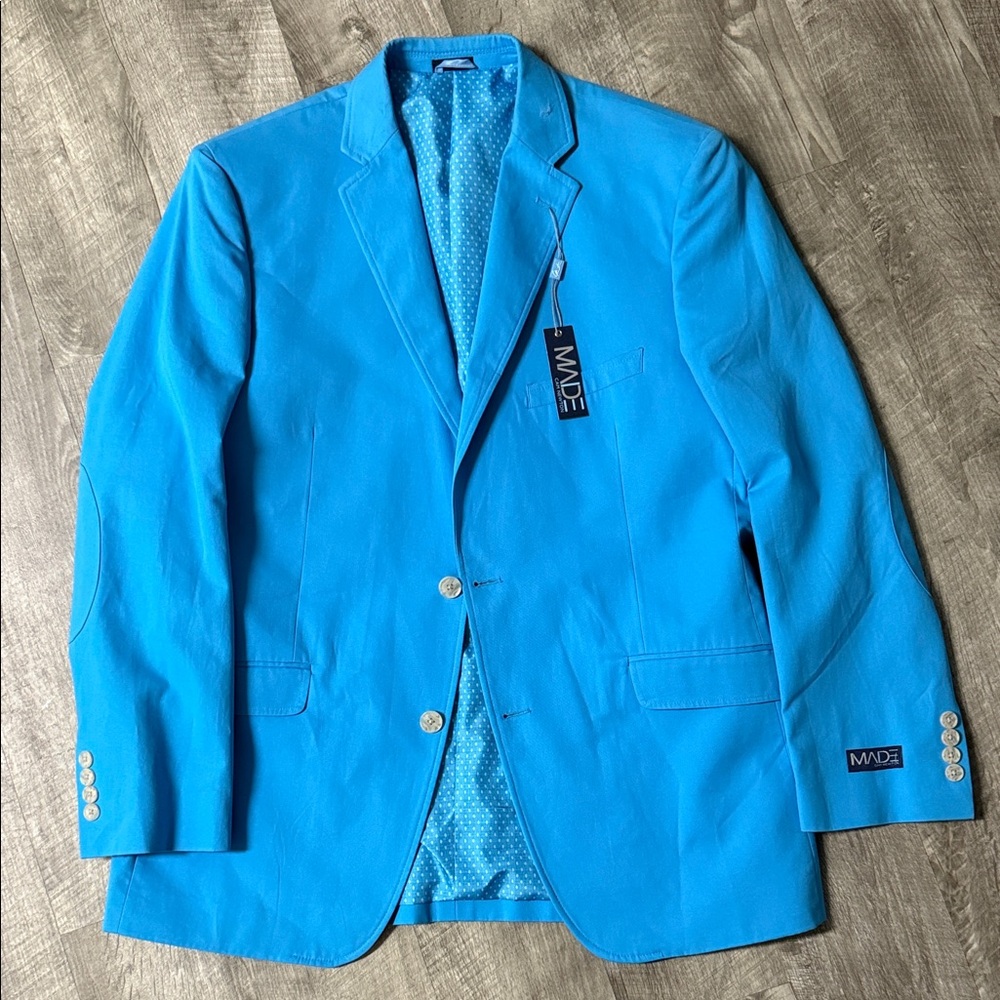 Men's Blue Blazer - MADE by Cam Newton